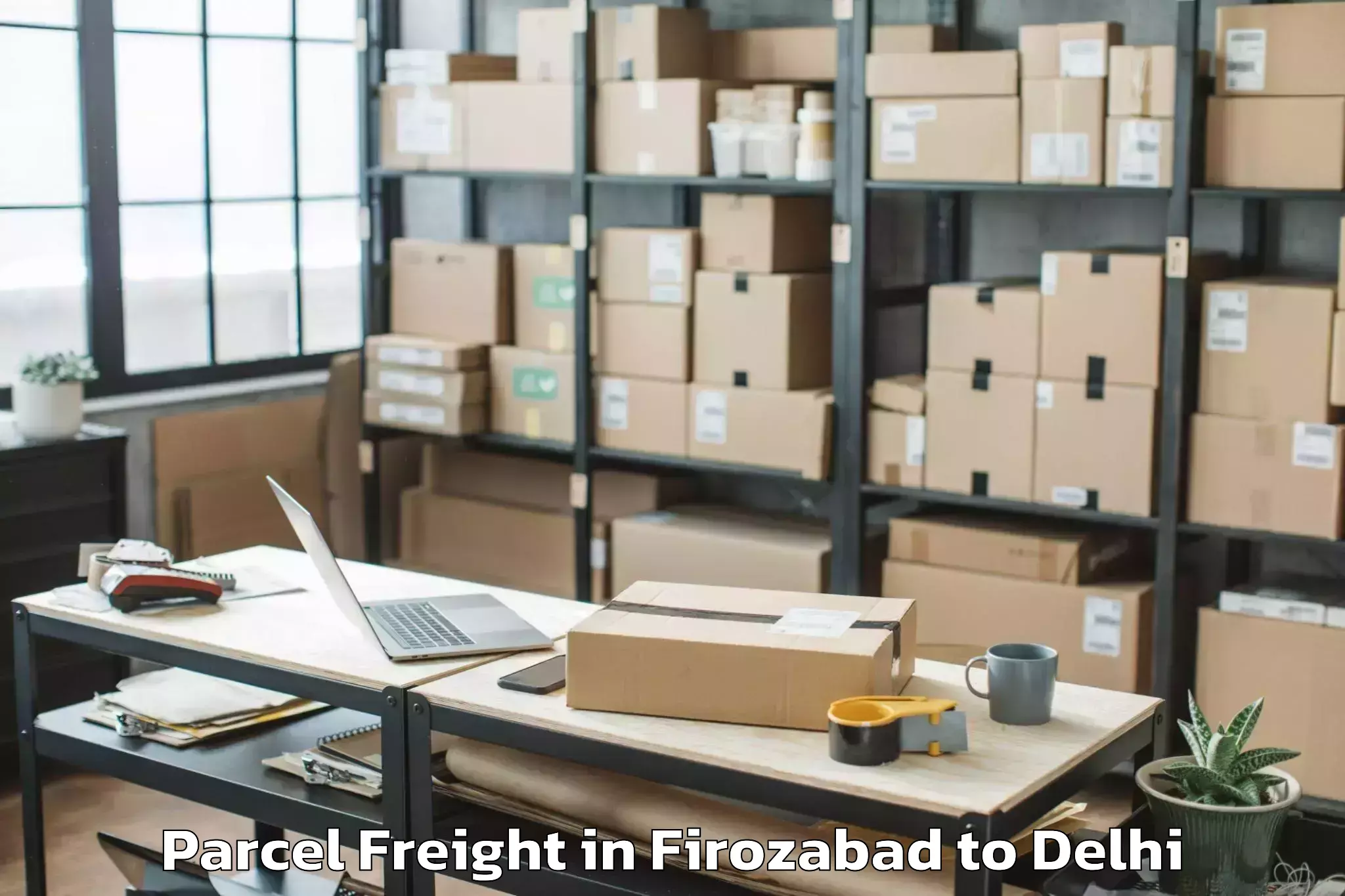 Trusted Firozabad to University Of Delhi New Delhi Parcel Freight